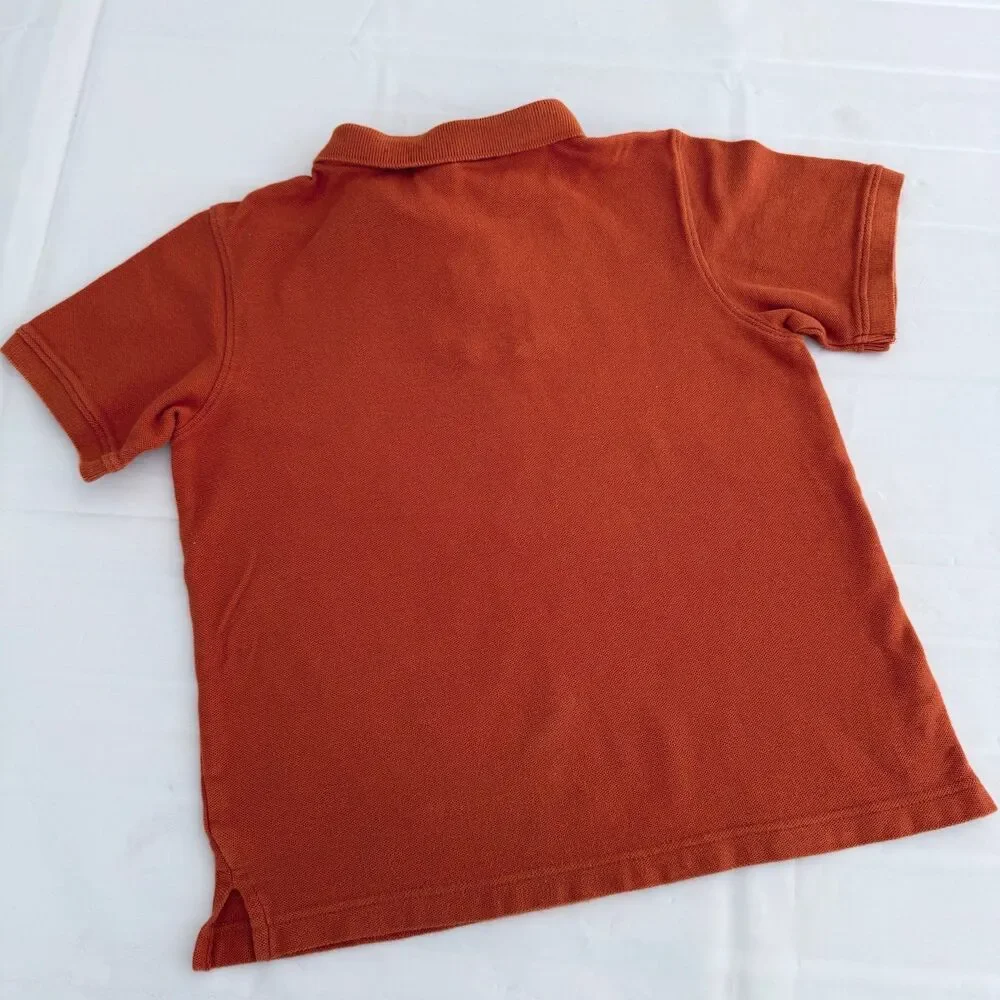 Gymboree Boy's 6 Dinosaur Dino Orange Fall Collared Polo Shirt 100% Cotton 2012